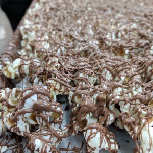 Chocolate Drizzled Popcorn