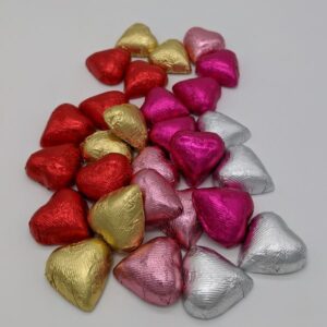 Chocolate Foiled Hearts 8 oz